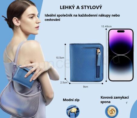 Dámská peněženka s RFID ochranou proti krádeži (J40)