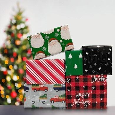 Oboustranný balicí papír, vánoční fólie 5 m číslo 1 (E986)