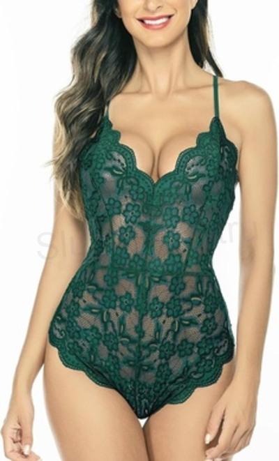 Dámské jednodílné spodní krajkové prádlo velikost S (K552)