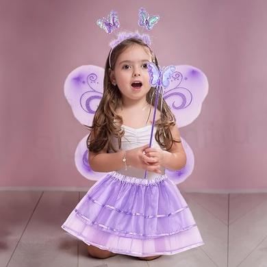 Dětský kostým víla motýlí křídla věk 3 až 8 let (W248)
