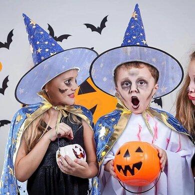 Dětský čaroděj kostým s kloboukem věk 3 - 12 let (W250)