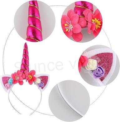 Čelenka do vlasů jednorožec Duhová (H639)