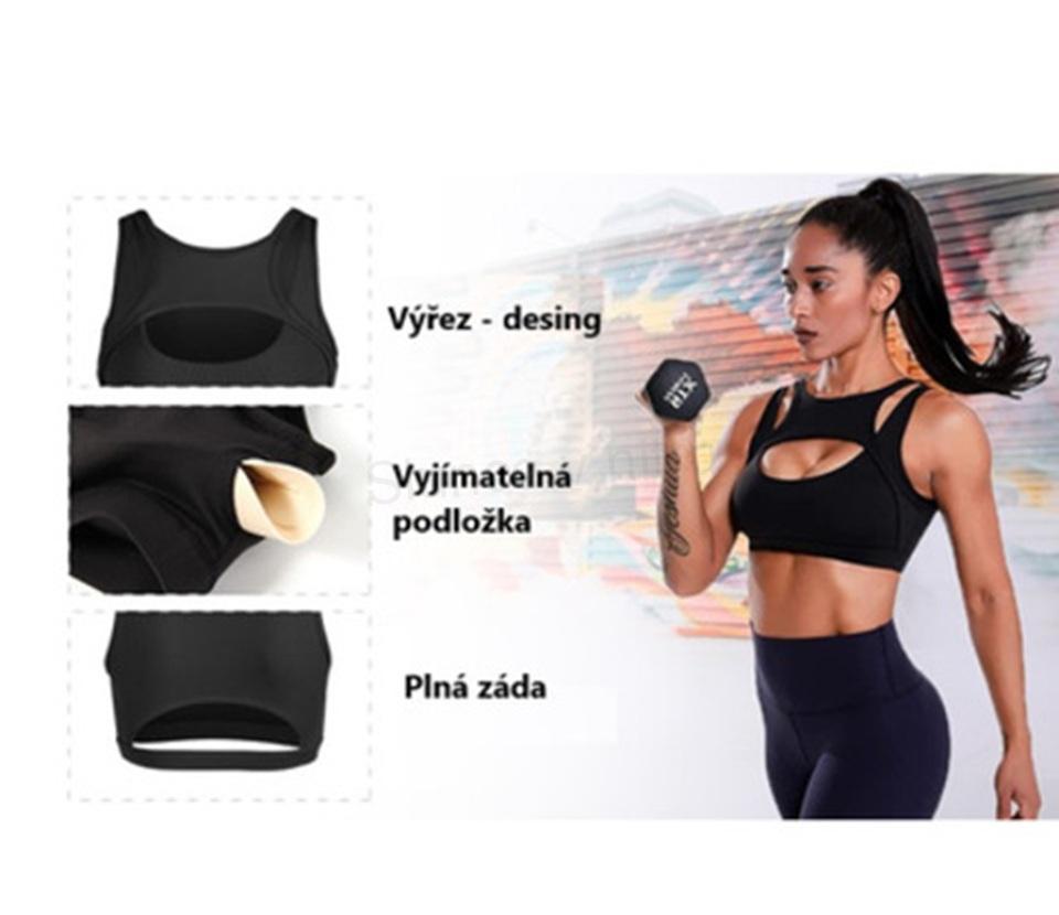 Dámská sportovní podprsenka pevná opora velikost M (K578)