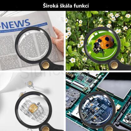Malá skládací kapesní lupa 10násobné zvětšení (L58)