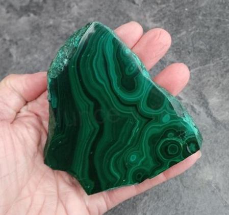 Malachit plátek 356 g (Kongo, Afrika) (X1938)