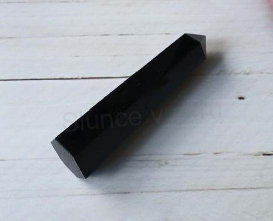 Obsidián broušená špice 75 mm | 30 g (X1995)