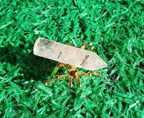 Rutil v křišťálu špice 48 mm | 9 g (X2004)