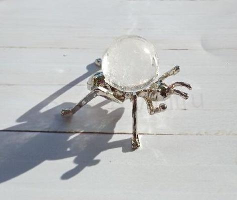 Kovový podstavec mravenec stříbrný (AE47)