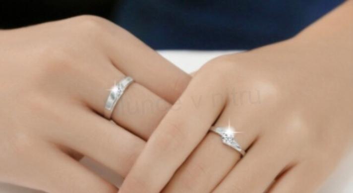 Nastavitelné  snubní prsteny s Wolframem (BE9)