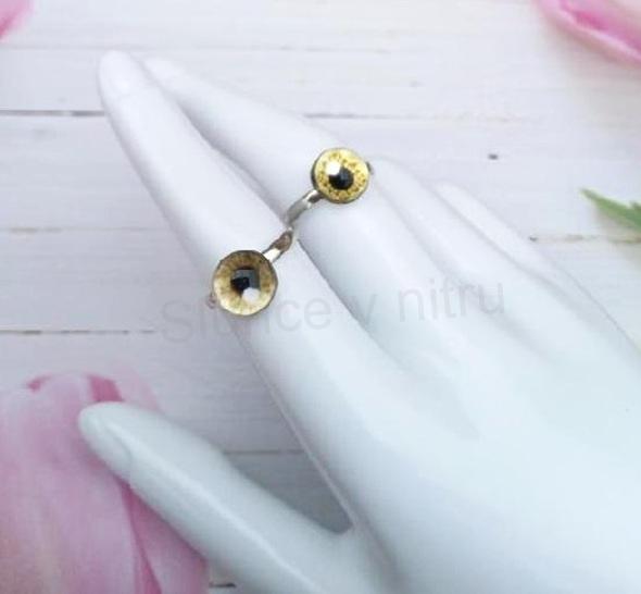 Nastavitelný prsten zelené oko - 10 mm (BP538)