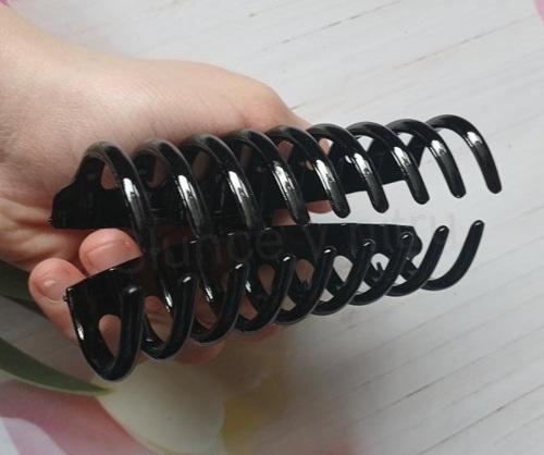 Velký skřipec do vlasů zelený - 11 cm (H678)