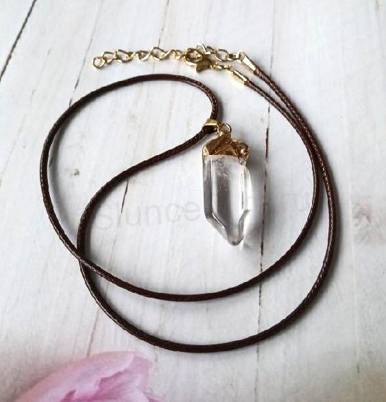 Náhrdelník pokovený křišťál špice 6,12 g (Brazílie) (X2086)