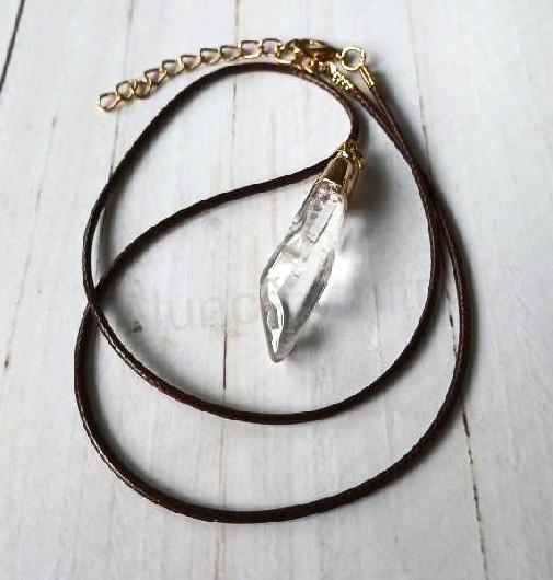 Náhrdelník pokovený křišťál špice 5,7 g (Brazílie) (X2087)