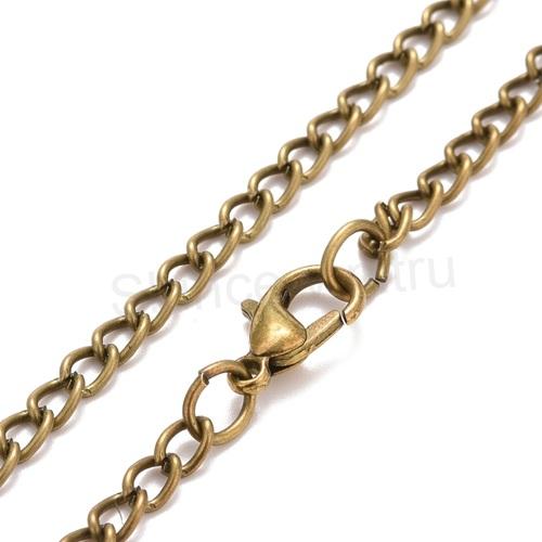 Kapesní cibulové hodinky s řetízkem - s trojúhelníky, znaky (H679)