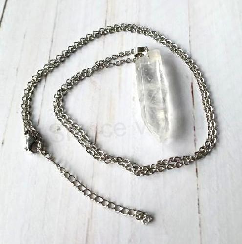 Náhrdelník křišťál špice 6,9 g - nerezová ocel (Brazílie) (X2111)