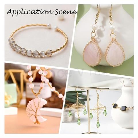 Kulatý měděný drát (25 m) - zlatý 0,3 mm (N163)