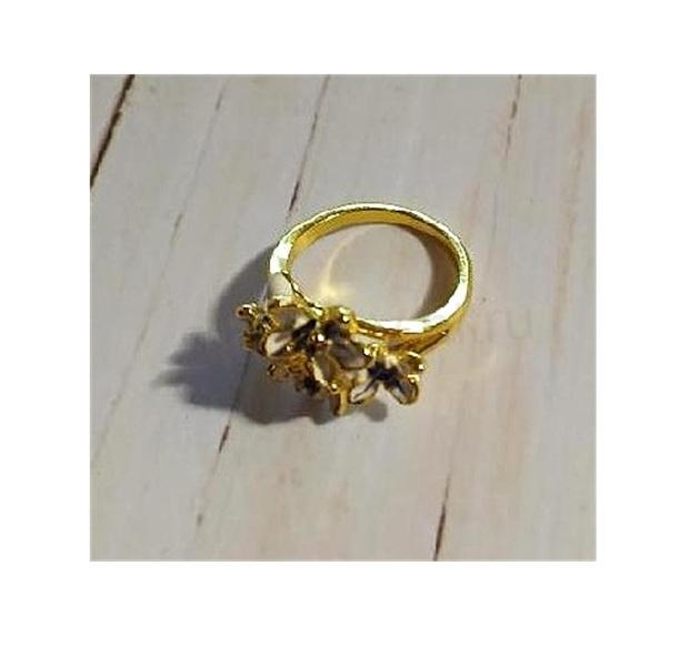 Květinový smaltovaný prsten velikost 56 (BP561)