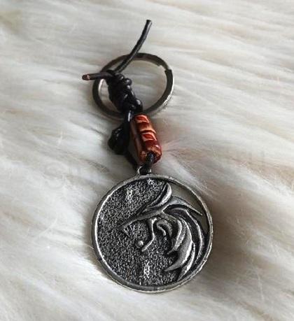 Klíčenka, přívěsek na klíče vlk, Geralt (H737)