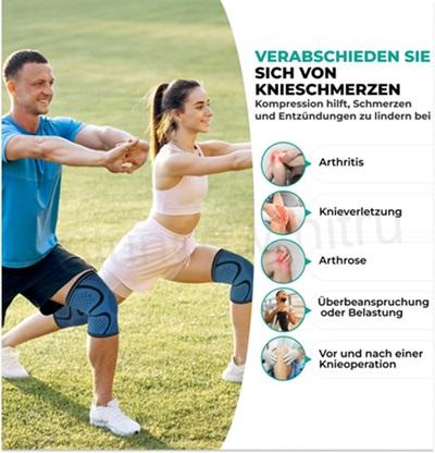 Kompresní prodyšná bandáž kolen, kolene velikost M (K676)