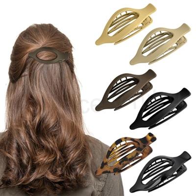 LOPHE Plochá sponka do vlasů – tmavě hnědá (H771)