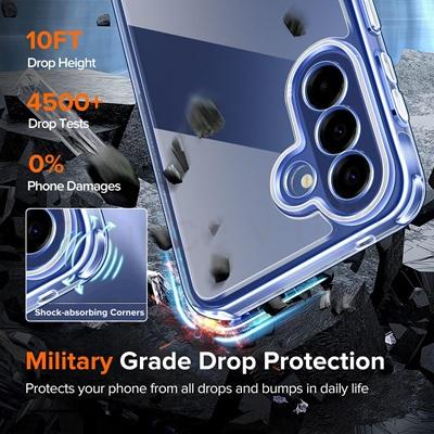 ivoler čiré pouzdro + 1× sklo – Samsung Galaxy A57 5G (modré) (L68)