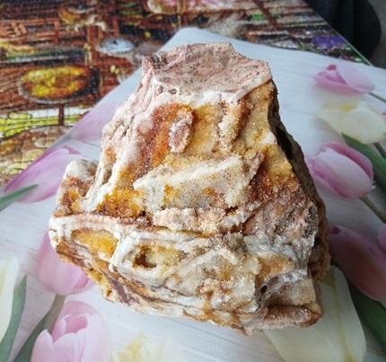 Mřížkový (Lamelární) křemen – Boxwork Quartz – sběratelská drúza (1600 g) (X2228)