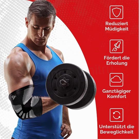 Kompresní bandáž na loket Nordic Lifting šedá L (F103)