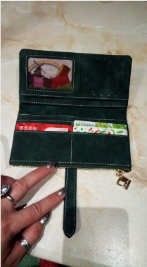 Velmi luxusní dámská peněženka z kůže (J14)