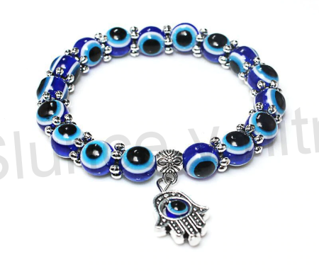 Přívěsek Ruka Fatimy, Hamsa - červené oko  (AA165)