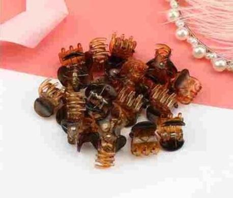 Mini skřipec do vlasů 1,2 x 1 cm, 4 kusy sada čirý (H10)