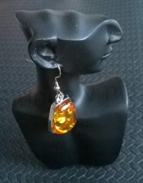 Jantarové visací naušnice (BB142)