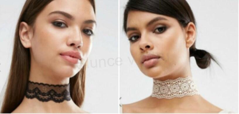 Náhrdelník choker krajkový (BD107)