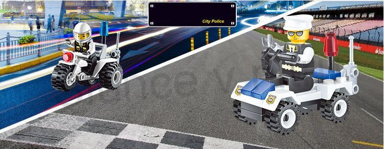 Stavebnice lego policejní motorka (D77)