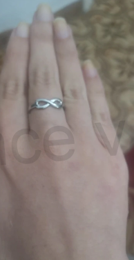 Postříbřený prsten Nekonečno (BE52)