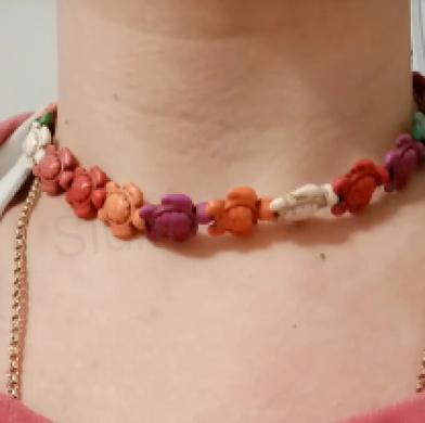 Tyrkysová želva z minerálů - 15,4 x19 mm Světle růžové (X232)