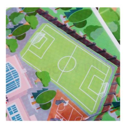 Foliová dětská podložka z pvc 70 x 70 cm silnice (D209)