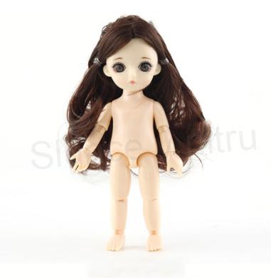 Pohyblivá panenka Doll 16 cm s dlouhými vlasy (D212)