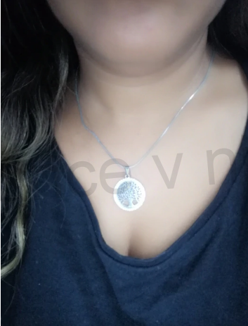 Pozlacený náhrdelník se zirkony a přívěškem - strom života (BD238)