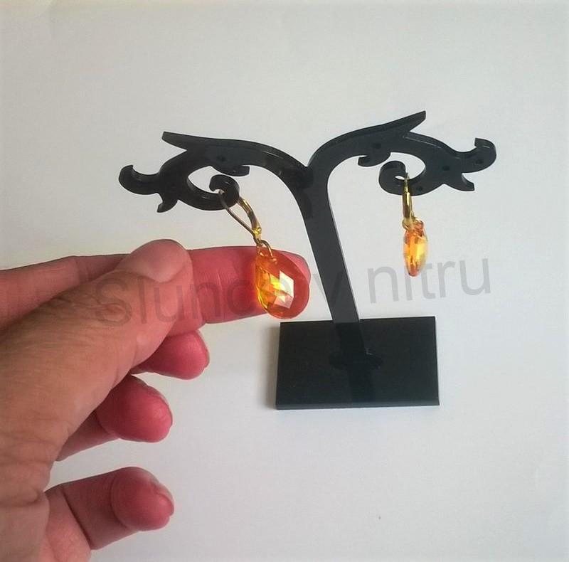 Náušnice z chirurgické oceli Slzy, Kapky broušené (BB408)