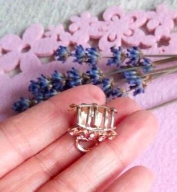 Skřipec, skřipeček do vlasů - zdobený s kamínky (H24)