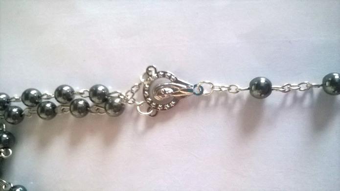 Náhrdelník Růženec s hematovými korálky (BD264)