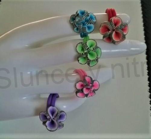 Dětský polymerový prsten růžový (BP63)