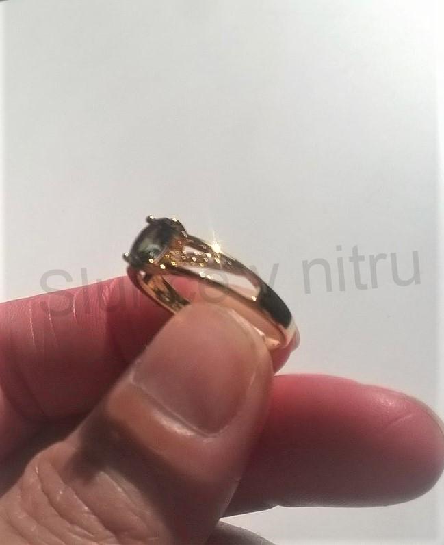 Prsten s Topazem multi pozlacený (BE166)