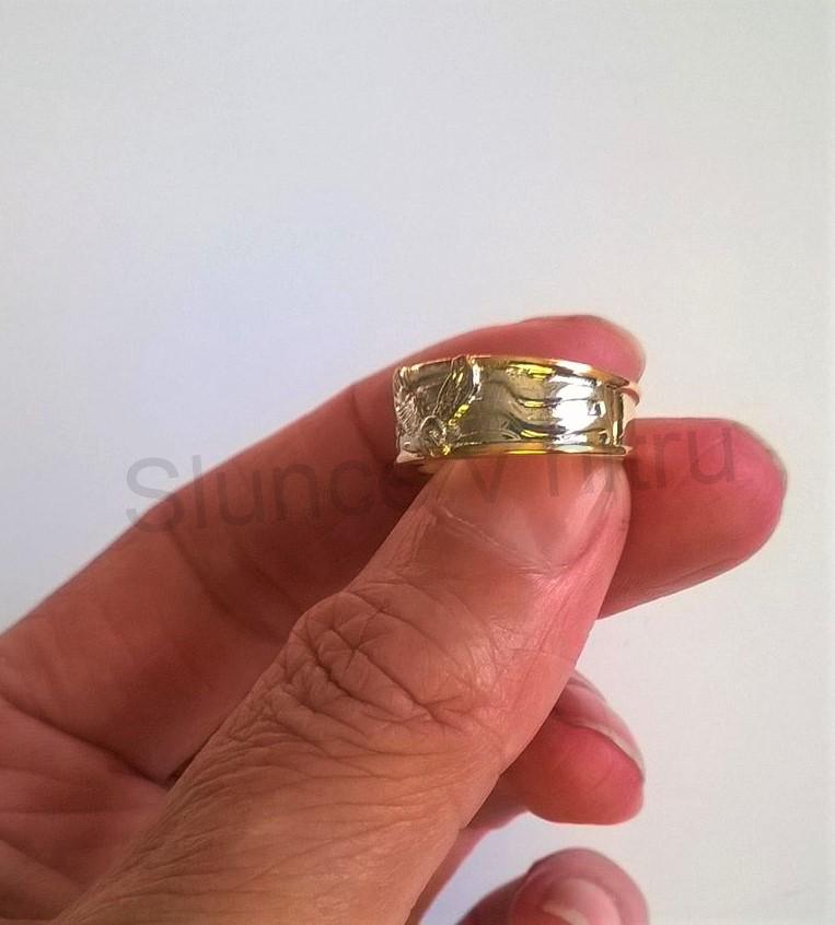 Pánský prsten s Orlem a nápisem uvnitř (BP82)