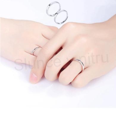 Nastavitelné snubní prsteny Slunce a Měsíc (BE198)