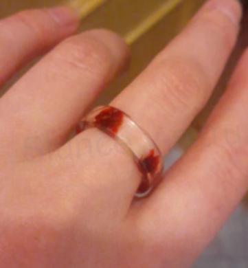 Květinový prsten z pryskyřice (PP75)