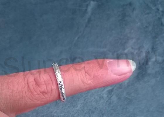 Prsten matný proužek velikost 49 (BP344)