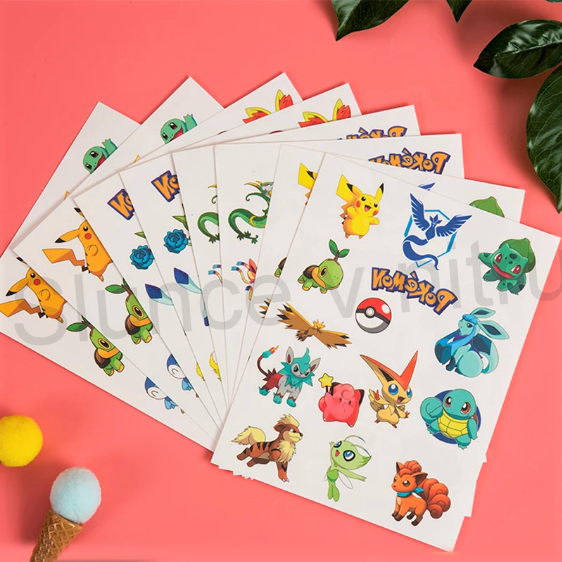 Voděodolné, dočasné tetovaní Pokemon (E454)