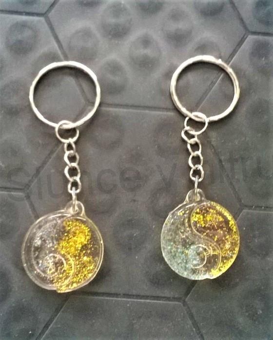 Orgonitová klíčenka, přívěšek Jin a Jang (PP121)