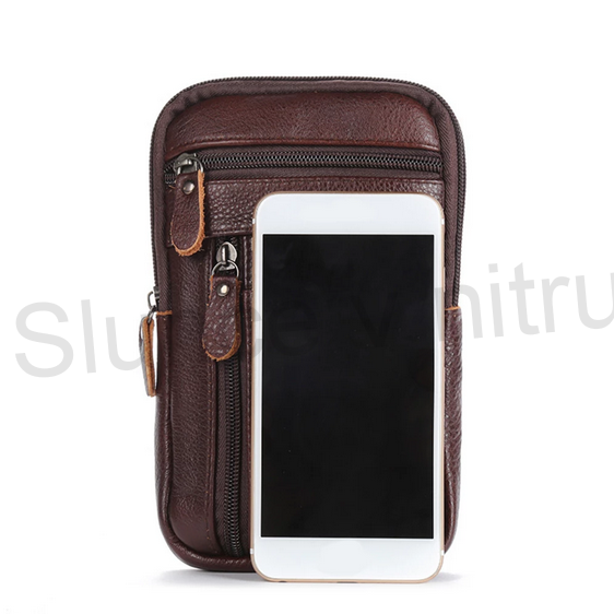 Kvalitní pánská taška přes rameno - hovězí kůže černá (H271)